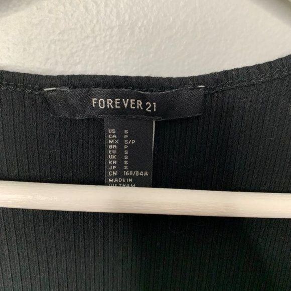 Forever 21 Ribbed Short‎ Sleeve Dress - Picture 2 of 3